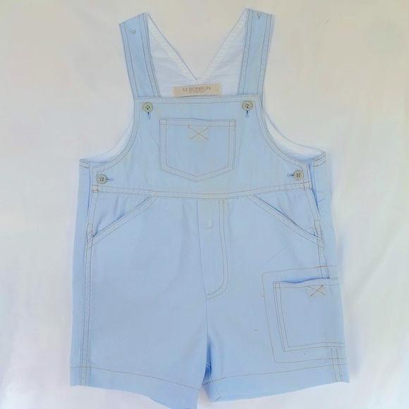 LEBONBON DE MAFRATE Other - NWOT VINTAGE (2002) LeBonbon De Mafrat Italian Brand Boy’s Overall Size 2 Blue